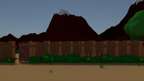 Lowpoly Cliff preview image
